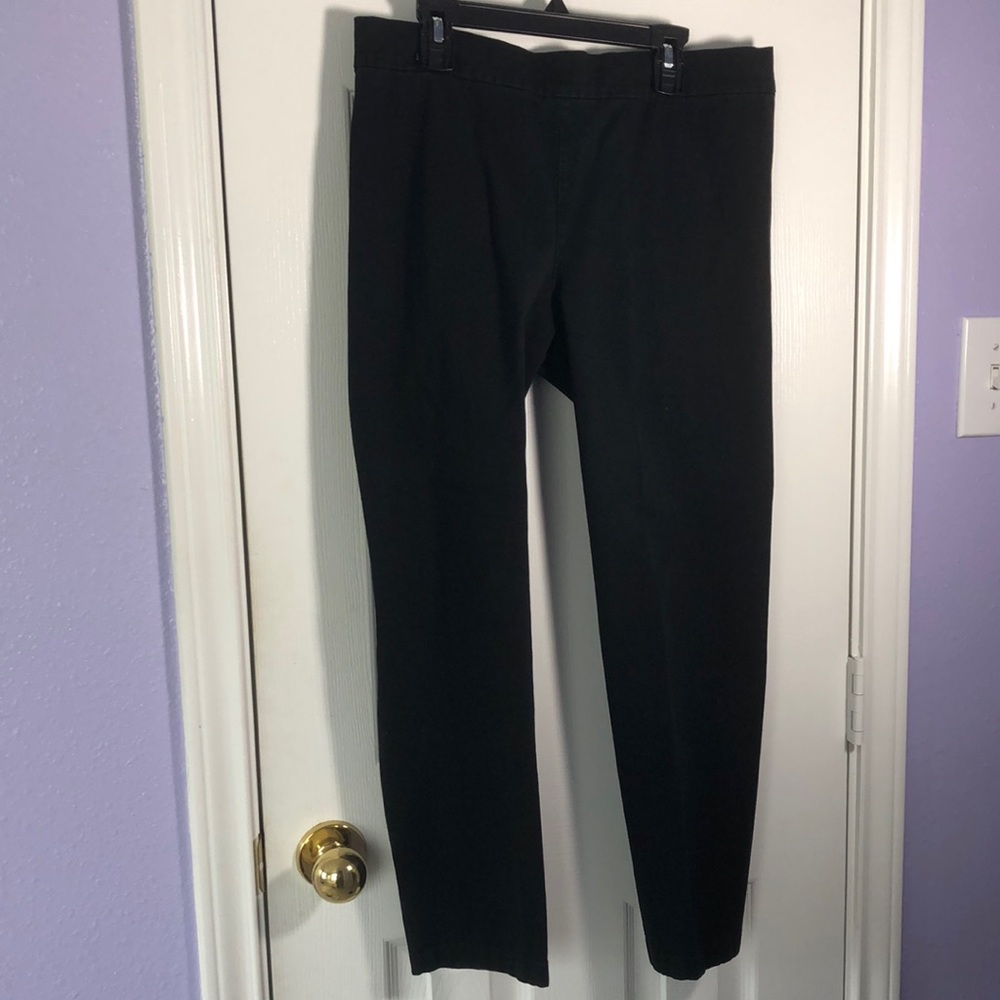 Ralph Lauren Medium Elastic Waist Black Pants